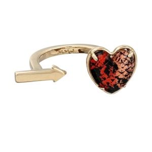 Marc by Marc Jacobs His Kiss Pointer Heart Ring